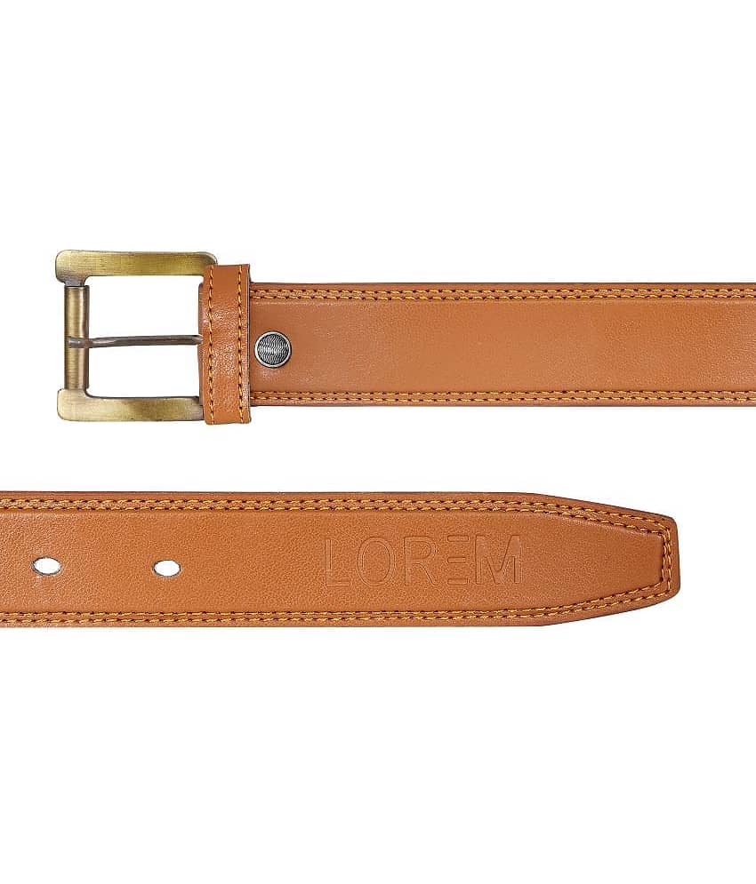Lorem - Orange Synthetic Men's Formal Belt ( Pack of 1 ) view 2