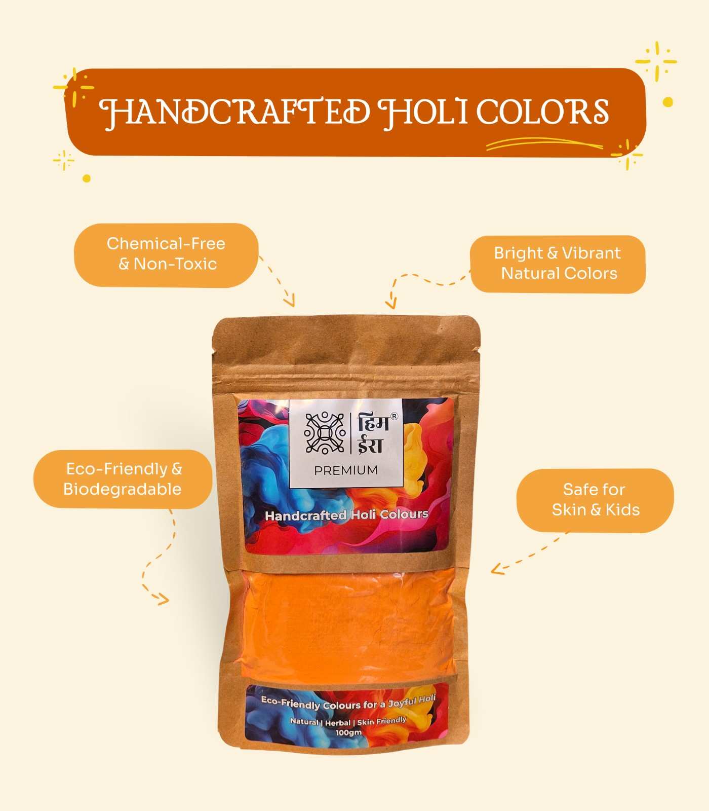 Handcrafted Holi Colors – Natural & Eco-Friendly Festive Vibrance view 2