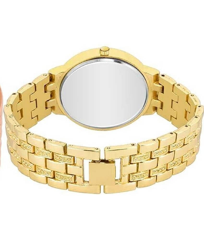 Viser Gold Metal Analog Womens Watch view 2