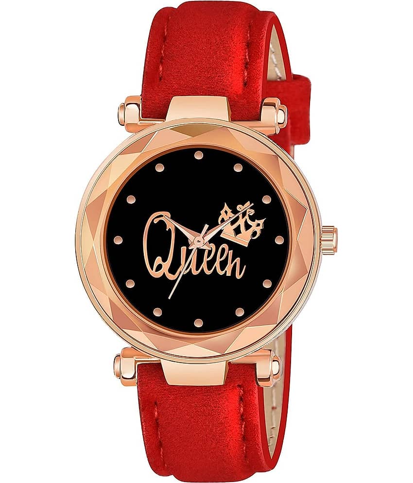 Trex Red PU Analog Men's Watch view 2