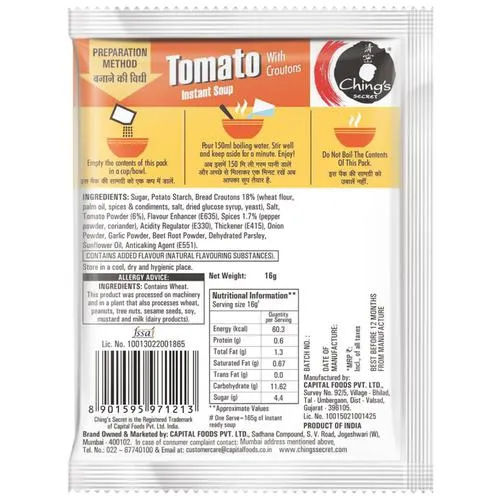 Ching's Secret Tomato Instant Soup, 16 gm view 2
