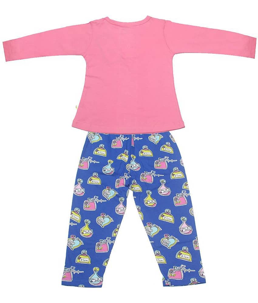 Babeezworld Baby Girls 100% Cotton Tops & Bottoms Sets ( Pink ) view 2