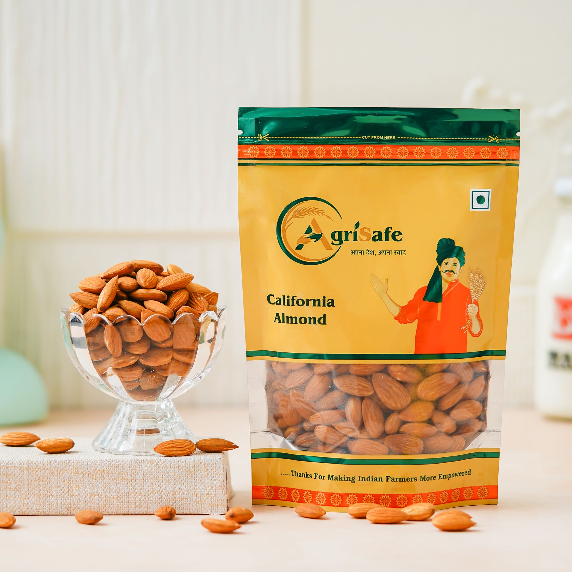 Agrisafe California Almonds 250 gm