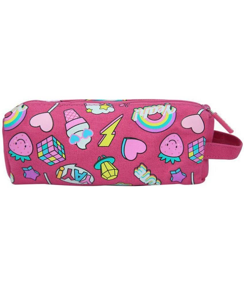 Smily Kiddos Smily Pencil Pouch Pink | School Kids Pencil Cases | Kids Stationary Products view 2