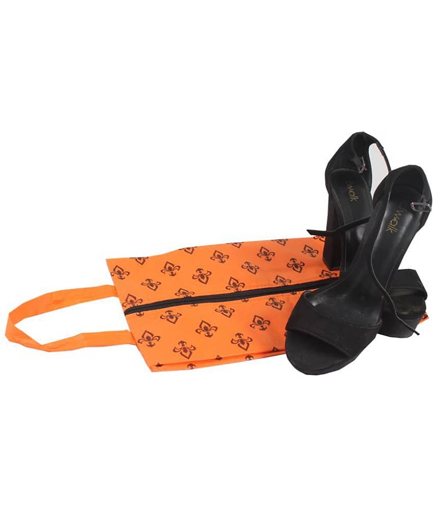 PrettyKrafts Shoe Cover, Shoe Bag with Center Zipper- Large (Set of 6 pcs) view 2