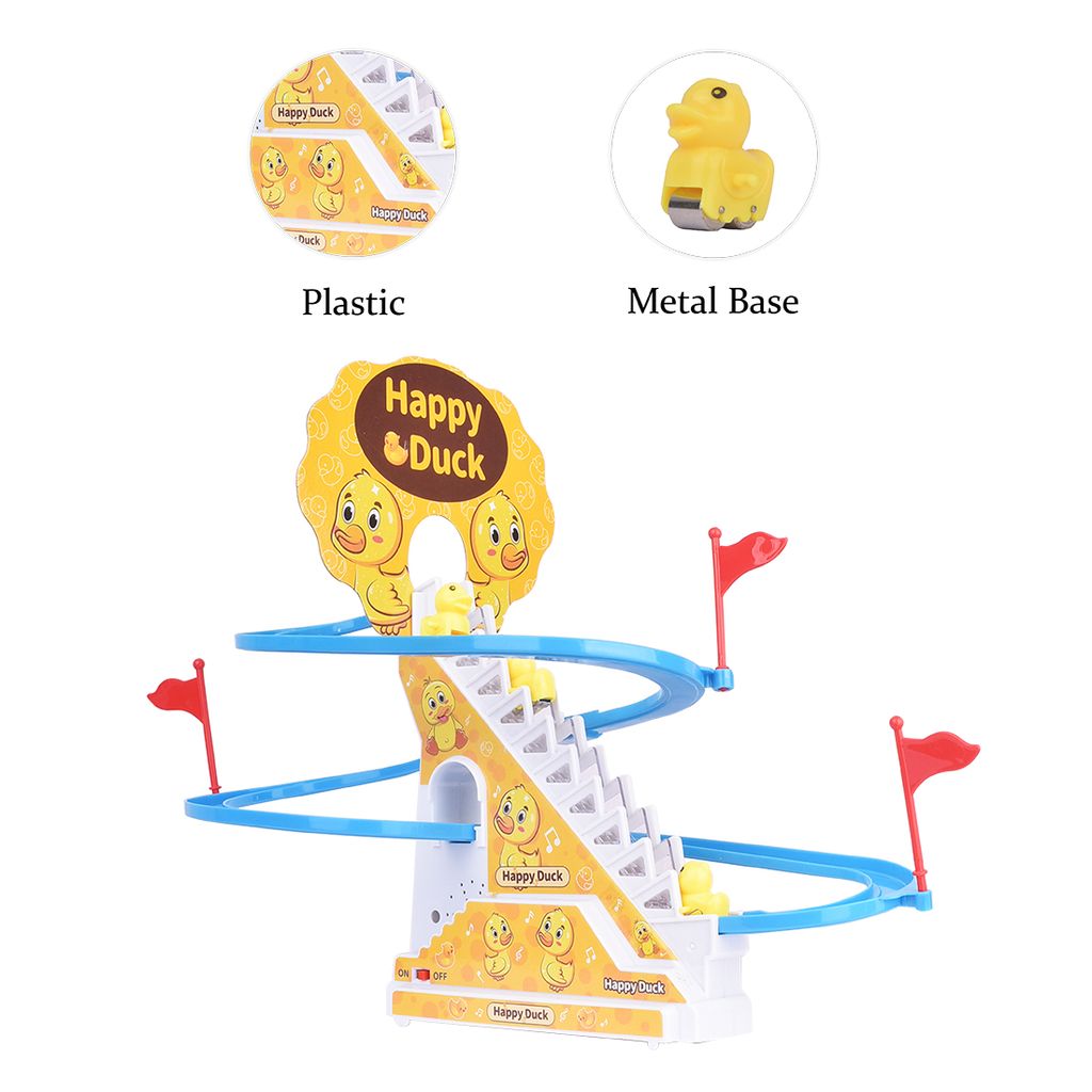Musical Duck Track | Duck Race Track Set | Happy Duck Track Toy | Small Duck Climbing Stairs | Small Duck Music Climbing Track | Happy Duck Toys | Duck Track Toys | kids Toys | Children's Toys | Baby Toys view 2