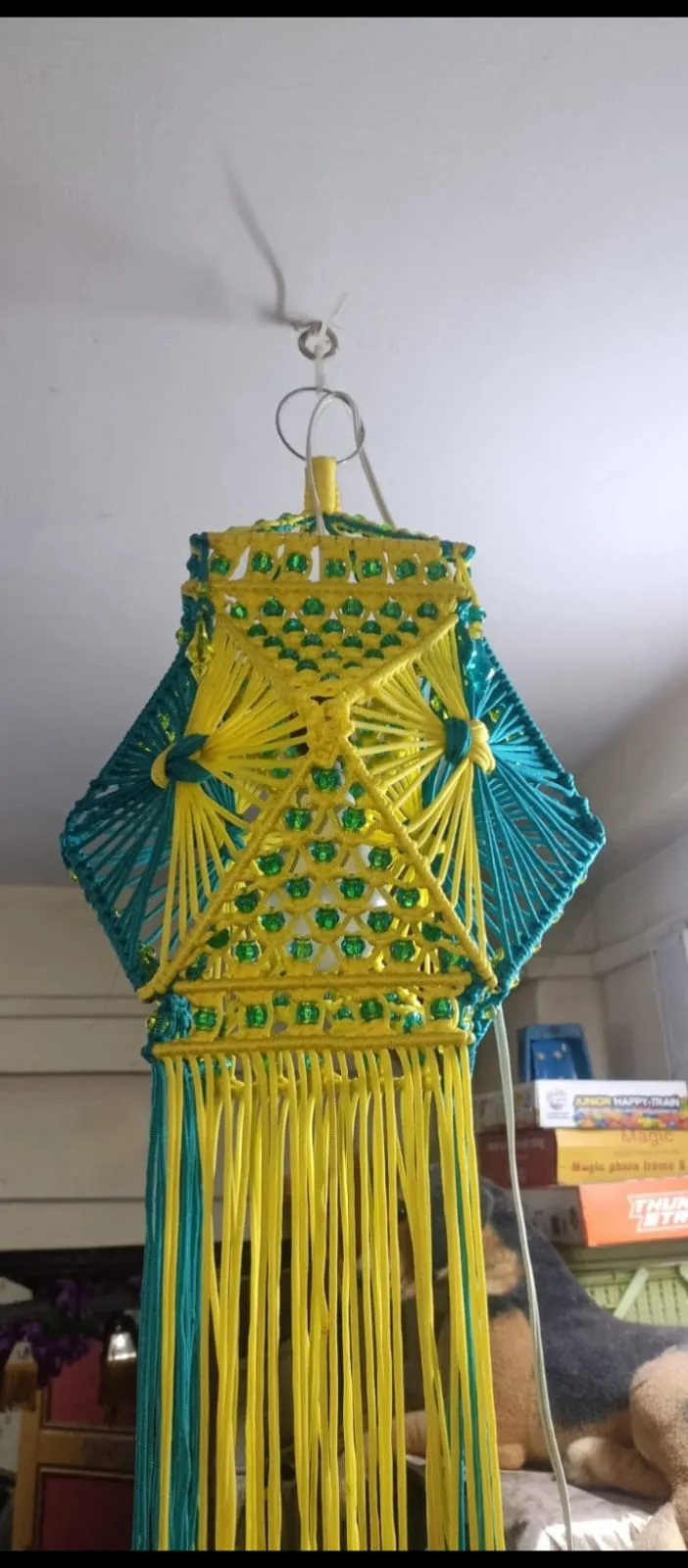 Macrame hand made kandil view 2
