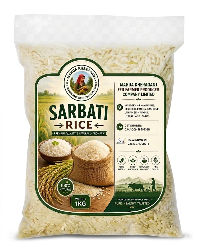 Mahua Kheraganj Sarbati Rice - Premium Naturally Aromatic (5kg)