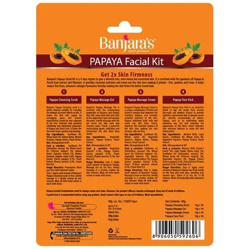 Banjara's Papaya Facial Kit - Blister Pack, 60 gm view 2
