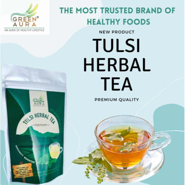 Green Aura Tulsi Herbal Tea - 50 gm
