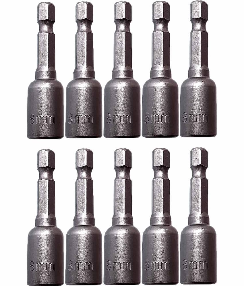 LAXMI 8mm Magnetic Socket Set (Pack of 10) 10 Hand Tool view 2