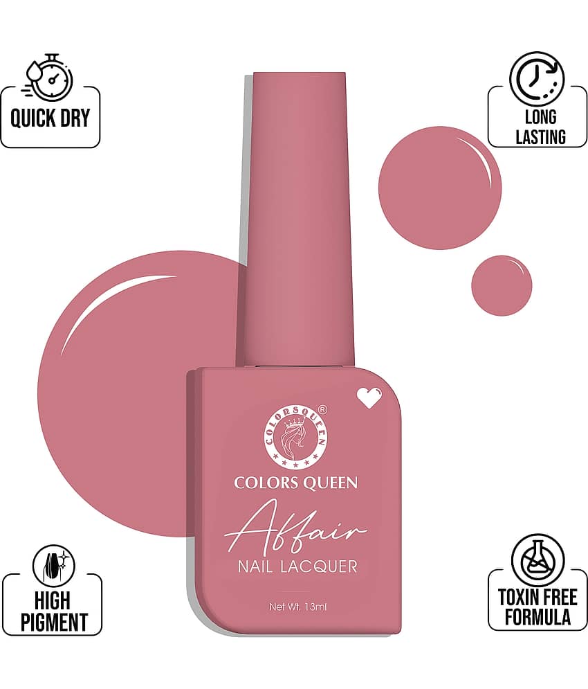 Colors Queen Affair Nail Polish 13ml, Muddy Water (Shade - 12) view 2