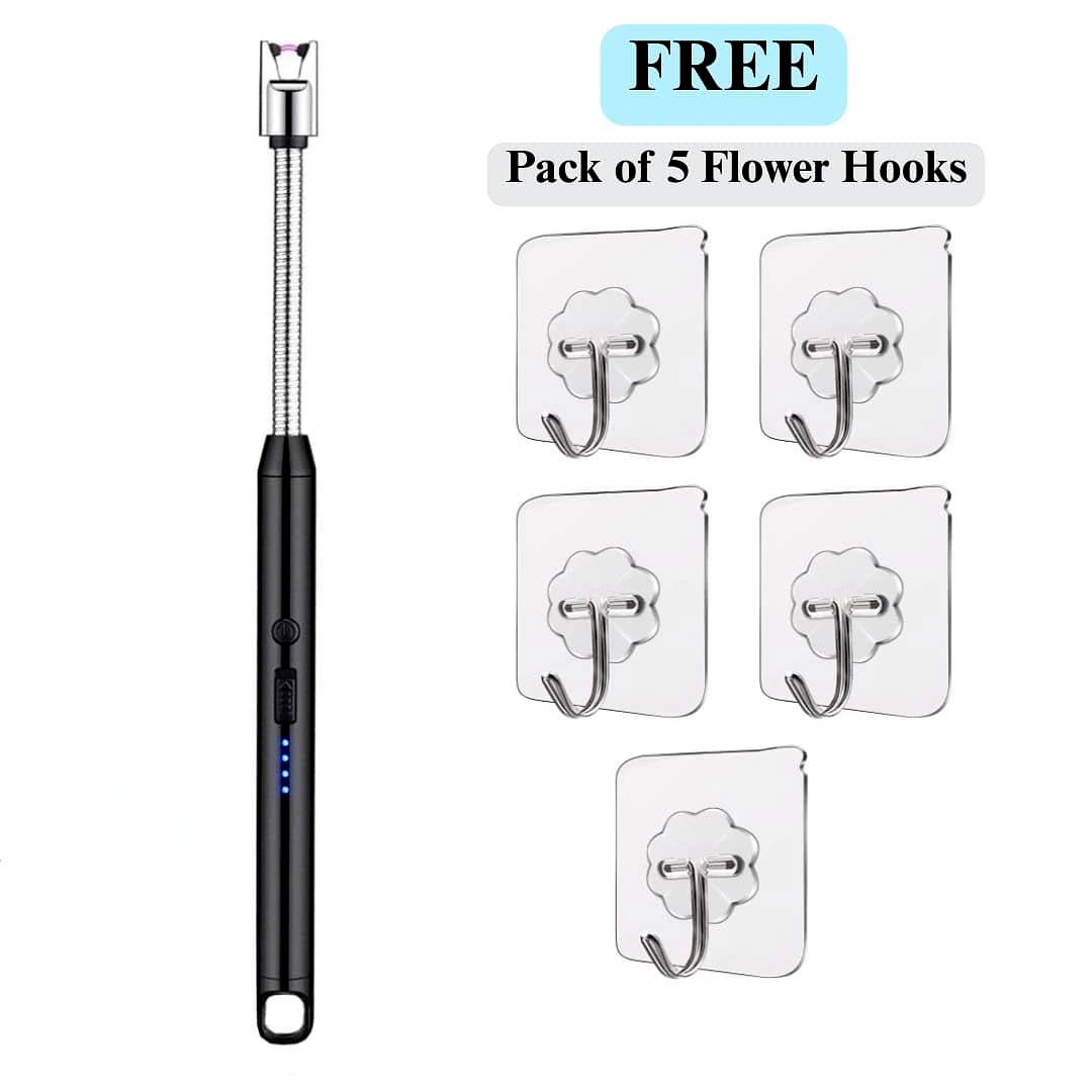 Electric Rechargeable Plasma Gas Lighter for BBQ, Gas Stove, Candles - USB Rechargeable by Ruhi Import Store view 2