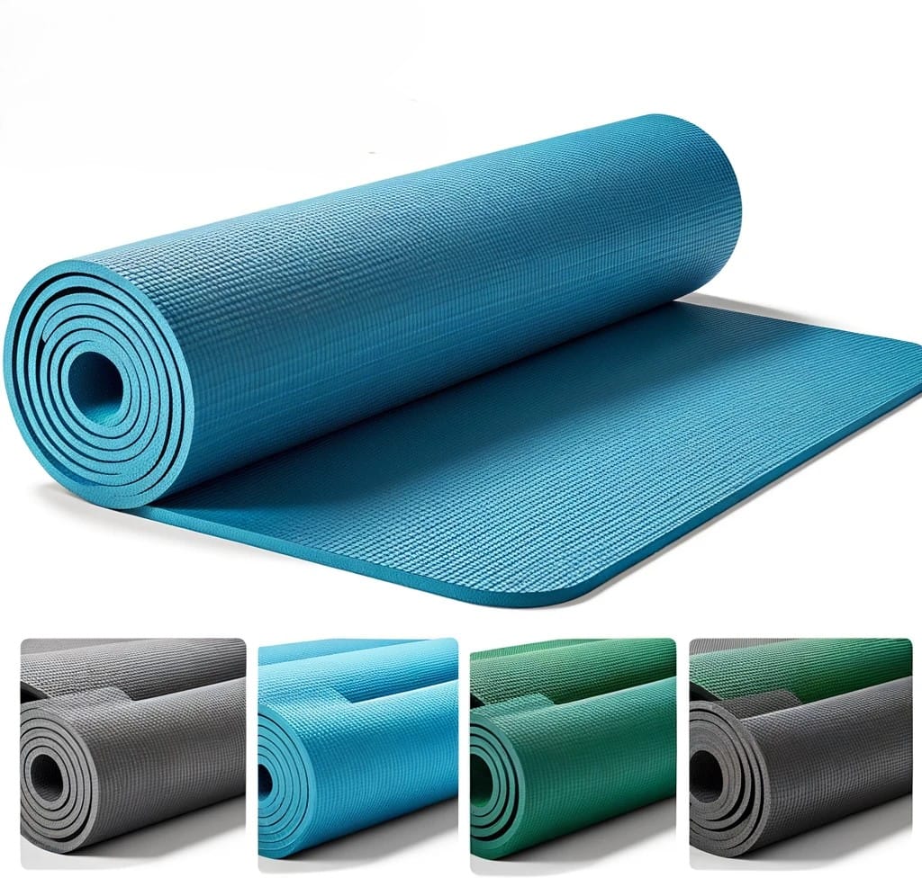 EnlightenMe Premium TPE Yoga Mat - Eco-Friendly, Non-Slip, High-Density Exercise Mat for Yoga, Pilates, and Workout view 2