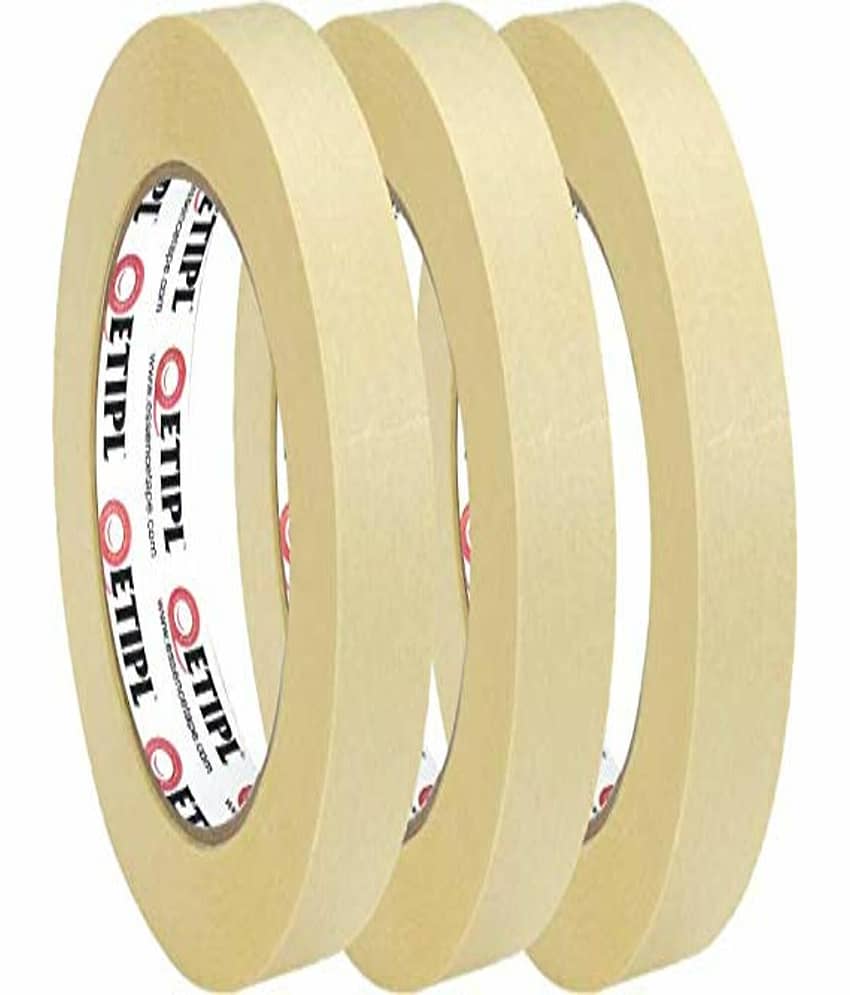ETI -Masking Tape for Carpenters & Painters 24mm X 20Mtr (Pack of 6) view 2