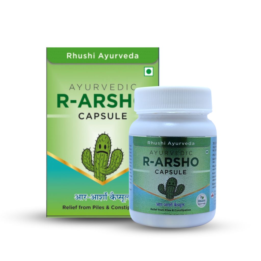 Rhushi Ayurved R-Arsho Ayurvedic Capsule for Piles & Constipation view 2