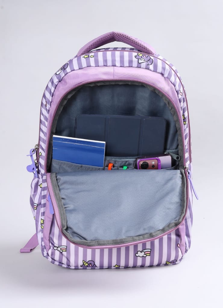 PB Pearlbags Polyester Water Resistant Casual Backpack With Laptop Sleeve For School,college & Office For Boys and Girls,Men & Women view 2