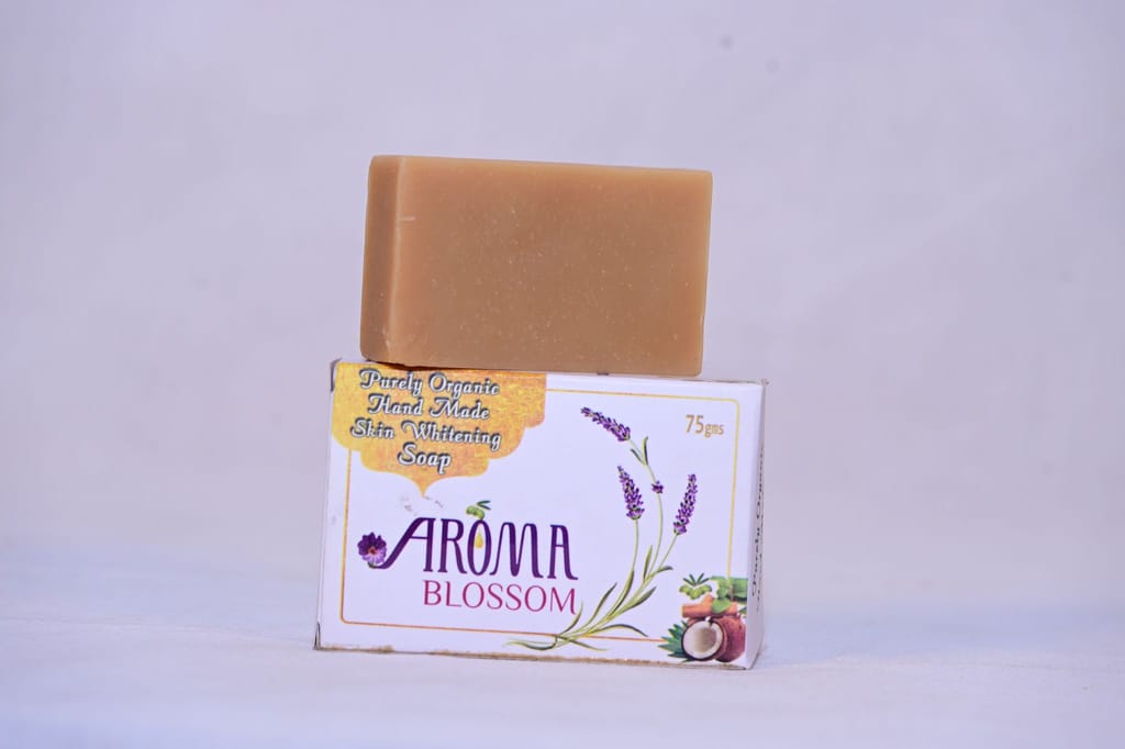 "Aroma Blossom: Purely Organic Hand Made Skin Whitening Soap - 75gm" view 2
