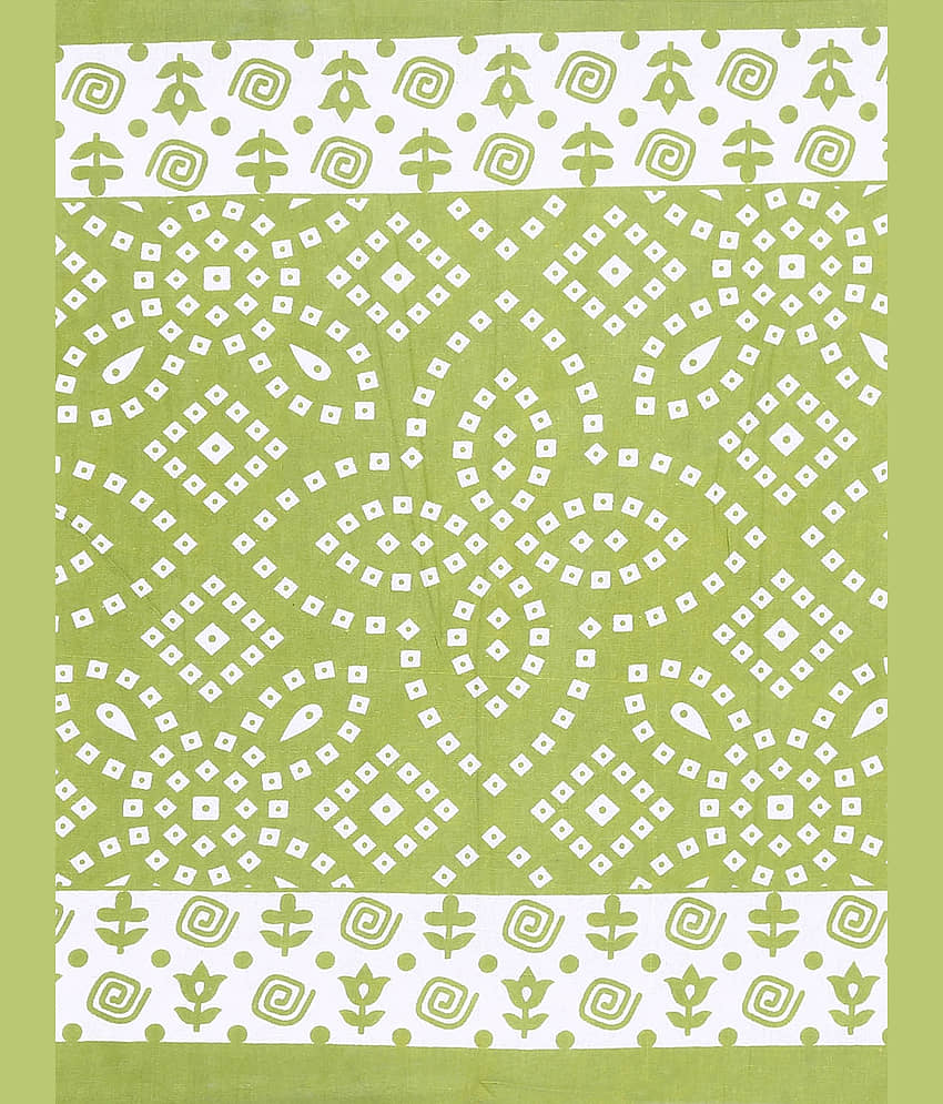 Uniqchoice Cotton Double Bedsheet ( Green ) view 2