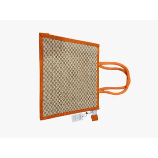women orange hand-held bag view 2