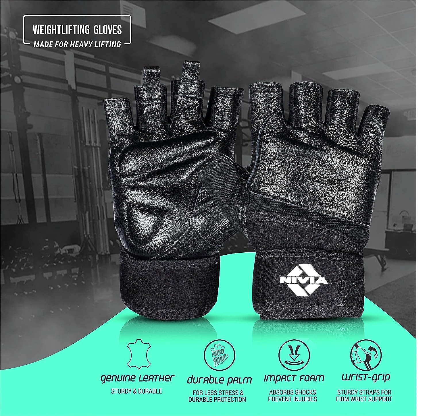 Nivia Venom Sports Leather with Neoprene Strap (Size - S) by Total Sporting And Fitness Solutions Pvt Ltd view 2