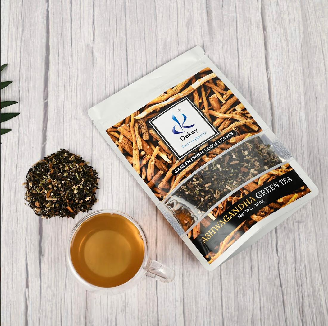 Dekay India Ashwagandha Green Tea, 100 gm