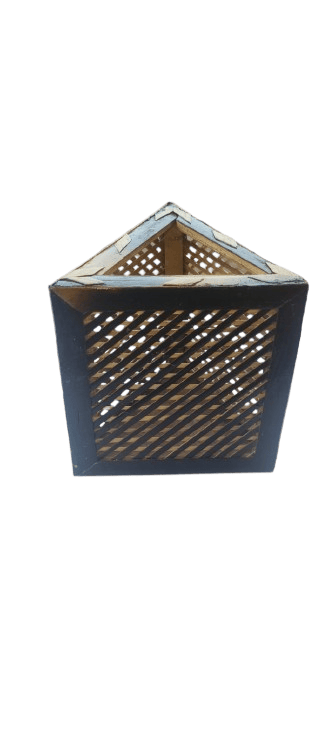 triangle wooden stand view 2
