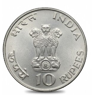 10 Rupees 1869-1948 Mahatma Gandhi, India Silver-plated Fantasy Coin Edition view 2