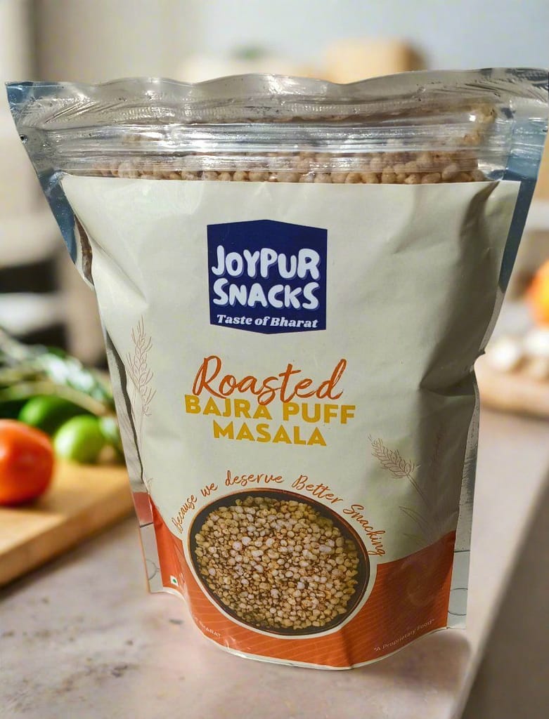 Joypur Snacks Roasted Bajra Puff Masala | Crunchy, Spicy, & Healthy Snack | High Fiber | Gluten-Free | 100g view 2