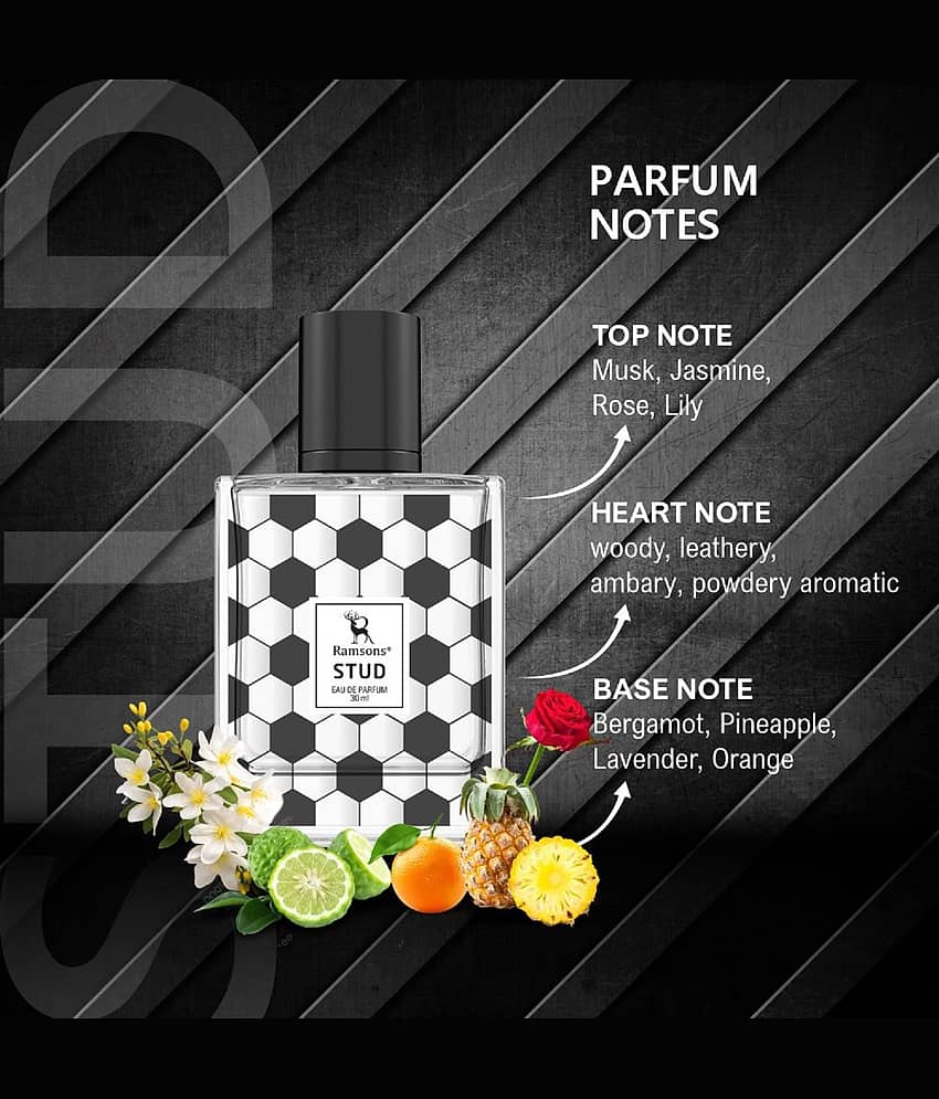 Ramsons - STUD Eau De Parfum Fruity Mild -Fragrance For Men 30ml ( Pack of 1 ) view 2