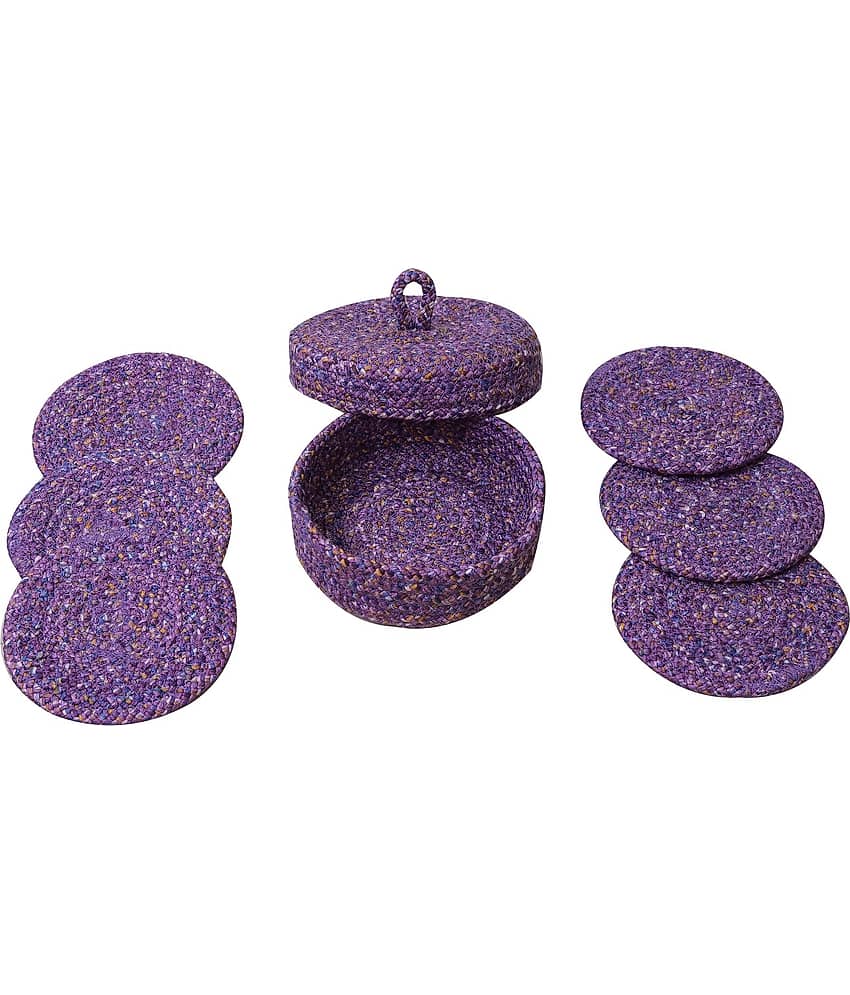 LADLI JEE Set of 6 Polyester Coaster view 2