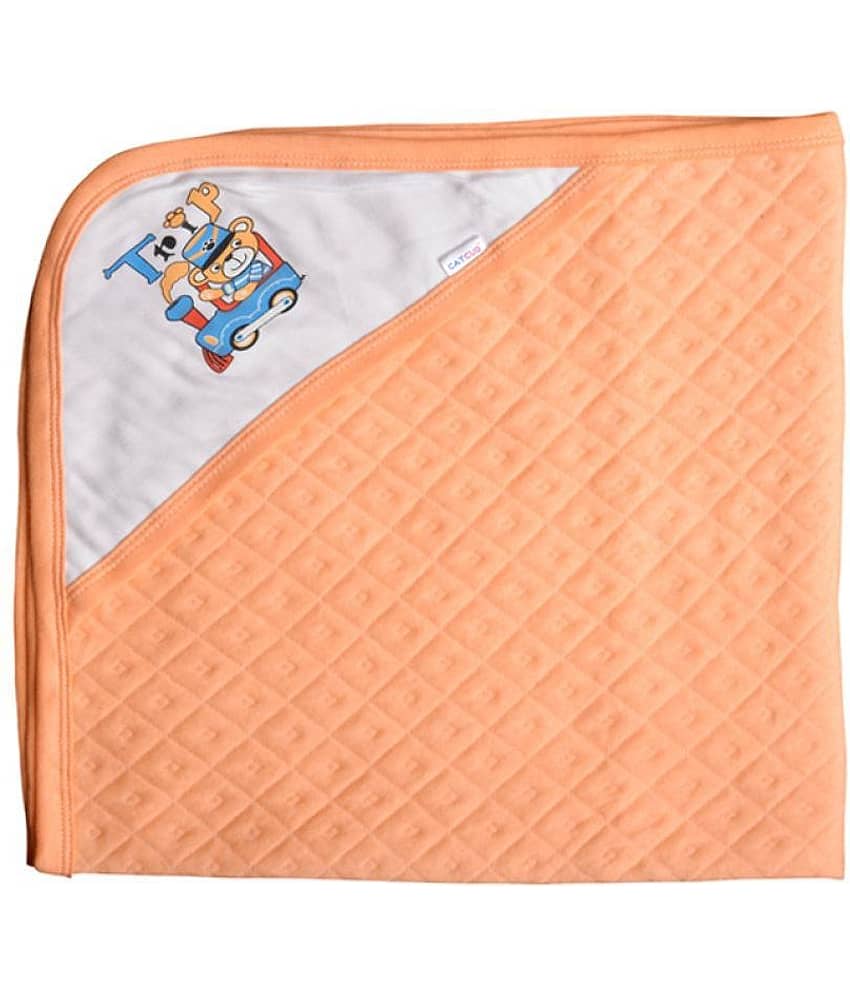 CATCUB Multi-Colour Cotton Towel cum blanket ( 72 cm × 72 cm 3 pcs ) view 2