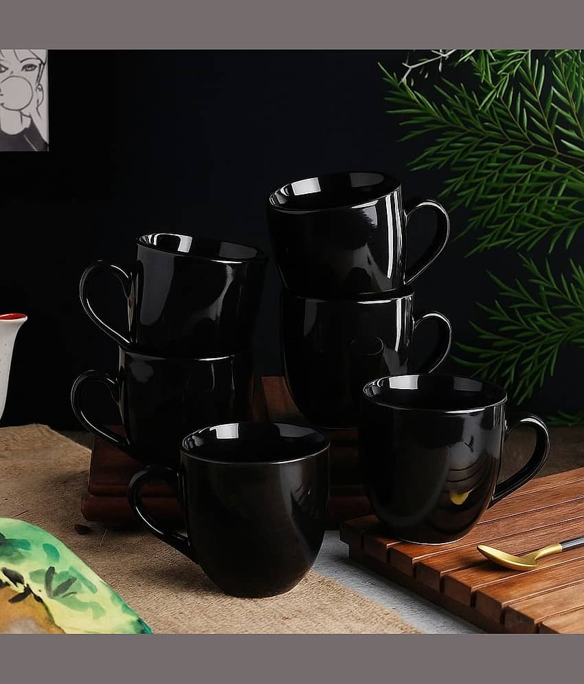 Love Unlimited Solid Bone China Tea Cup 150 ml ( Pack of 6 )