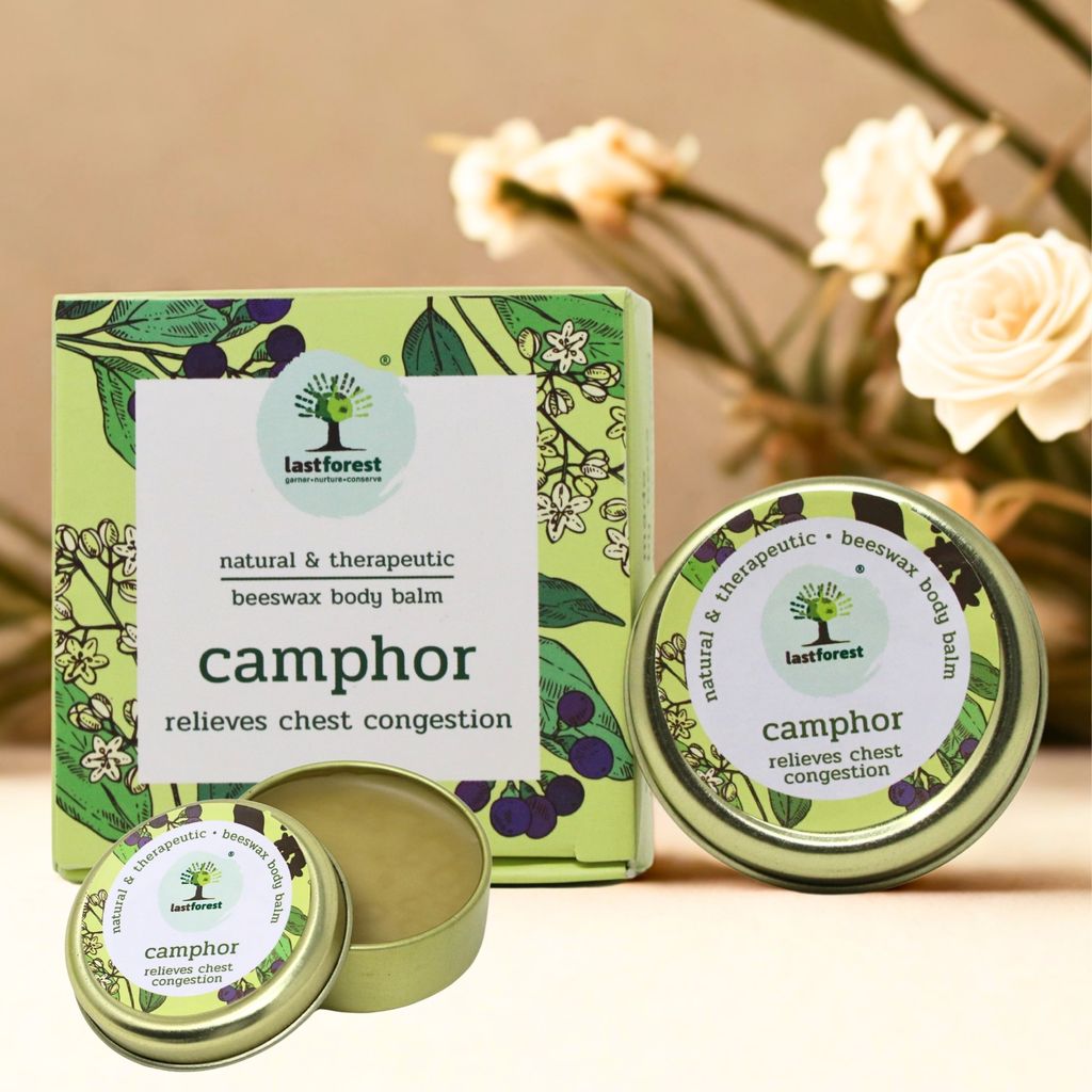Therapeutic Beeswax Balm Camphor (Heals Chest Congestions), 20g