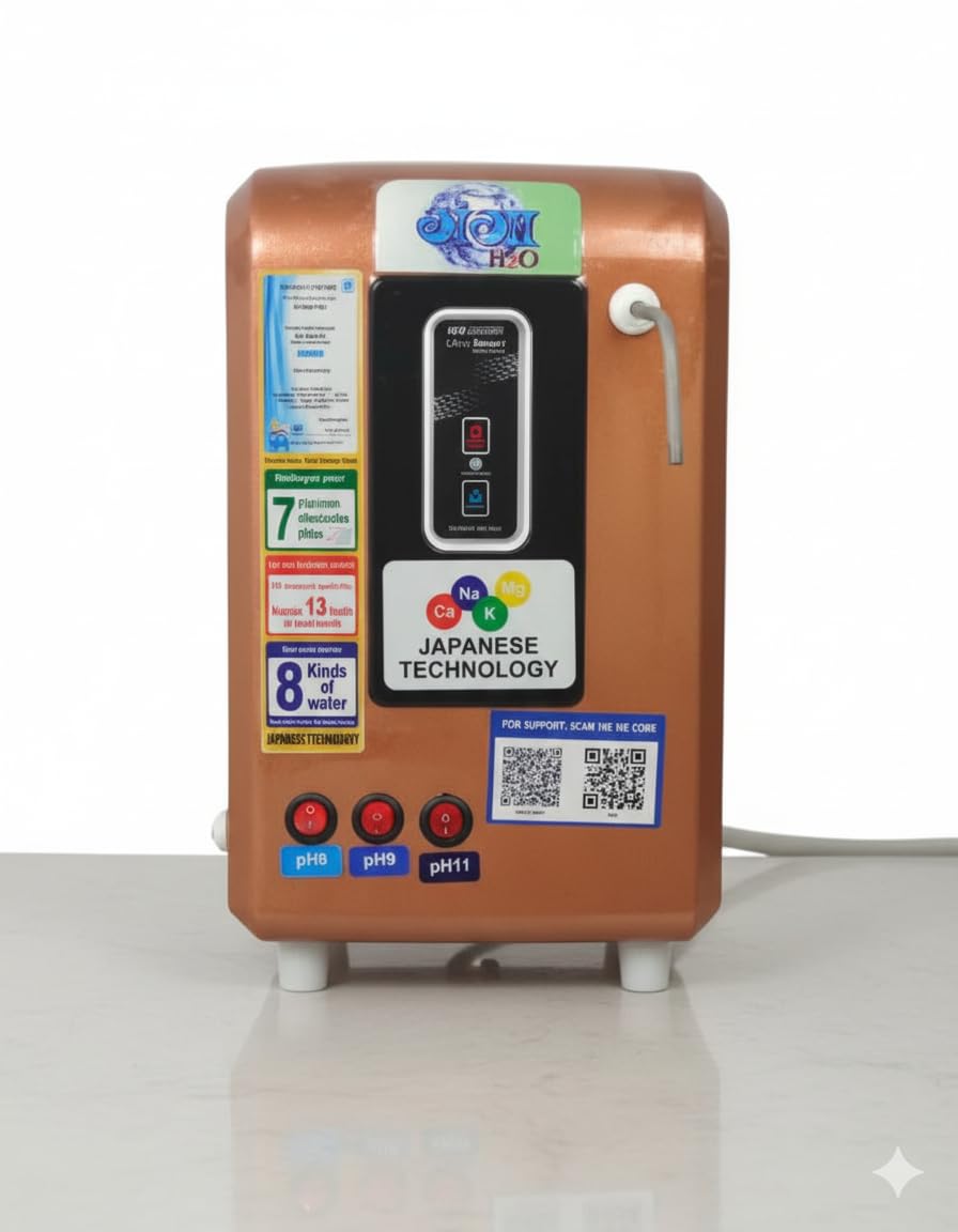 NEW ULTRA SMART ALKALINE WATER IONIZER | 3 Platinum Electrodes Plates | 6 Kind of Water Output 3 Acidic + 3 Alkaline