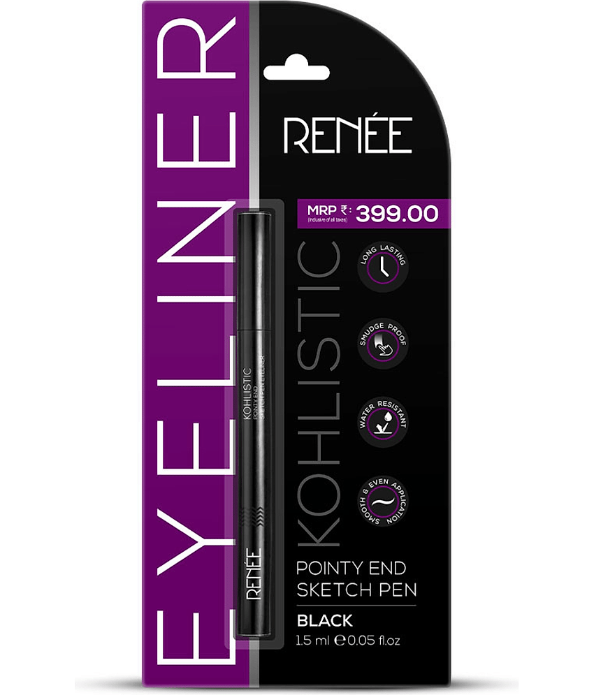 RENEE Blue Pointy End Sketch Pen Eyeliner - Sapphire, Matte, Long Stay, (Blue,1.5ml) view 2