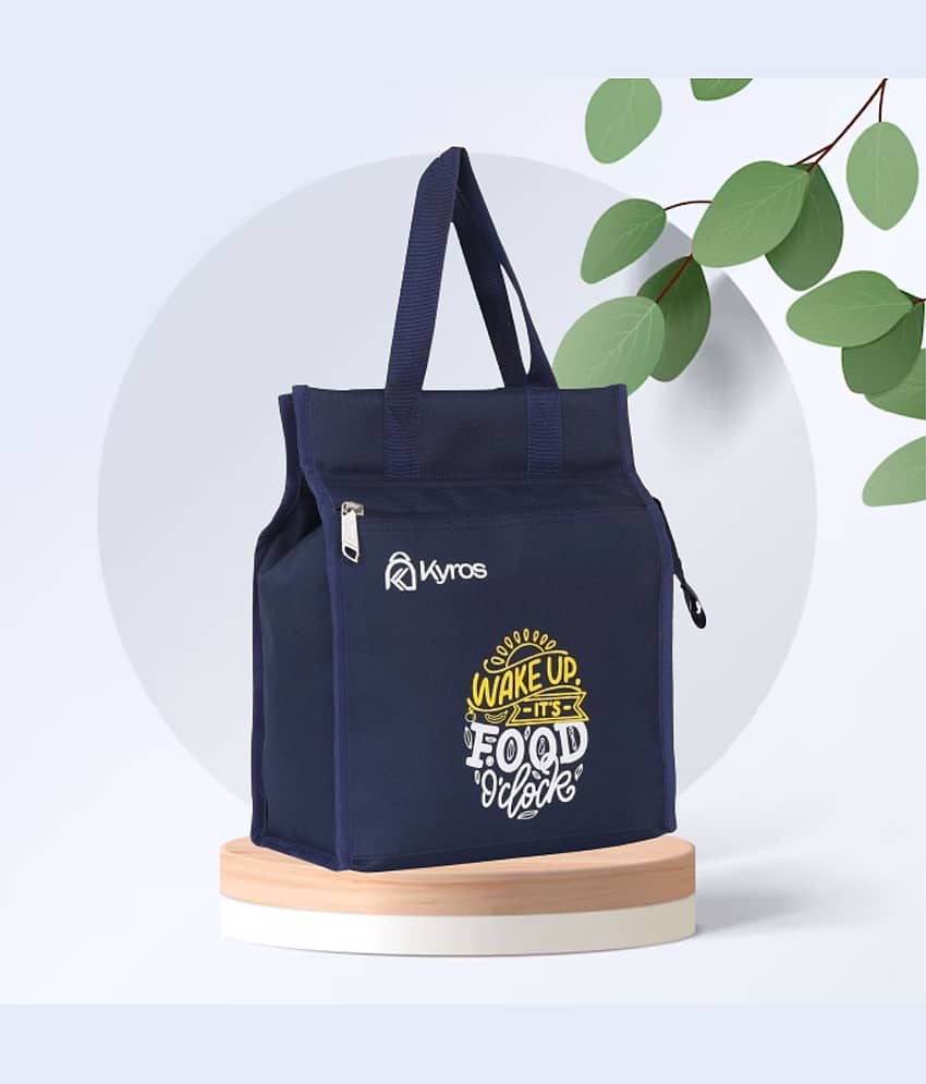 Kyros Blue Polyester Lunch Bag Pack of 1 view 2