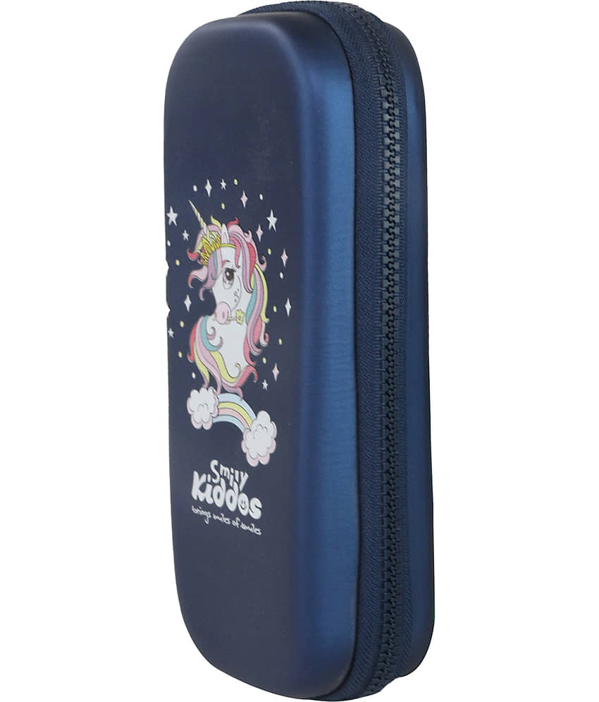 small pencil case unicorn Blue view 2