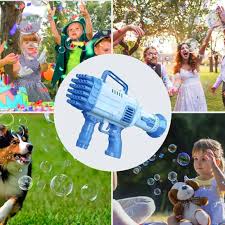 JoyMates Bubble Gun 32-Hole Large Electric Bubbles Gun for Toddlers Toys,Bubble Blast Kids Bubble Machine - Fun Bubble Gun Toy with Automatic Bubble BlowerOutdoor & Indoor Toys for Boys & Girls. view 2