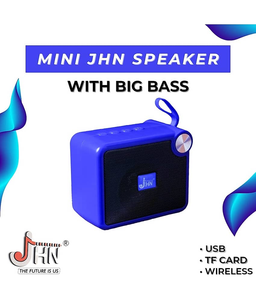 jhn JHN 212 5 W Bluetooth Speaker Bluetooth V 5.1 with USB,SD card Slot Playback Time 4 hrs Blue view 2