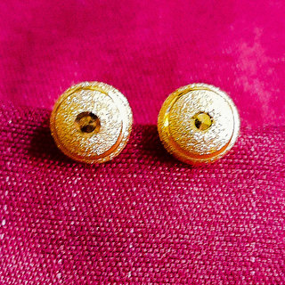 luv fashion Tradtional 1gm stud gold n micron plated stud view 2