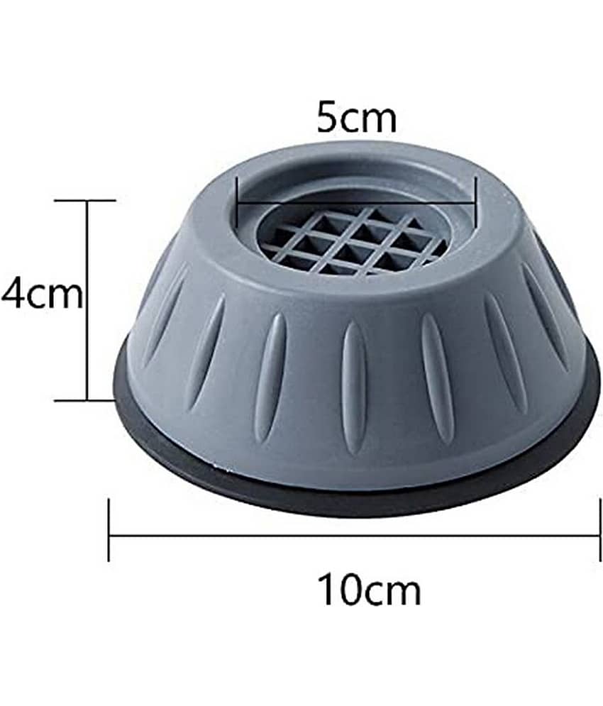 Sushil Light Grey Plastic Refigerator Stands ( Pack of 4 ) view 2