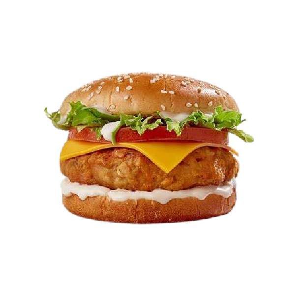 All American Crispy Chicken Cheese Burger