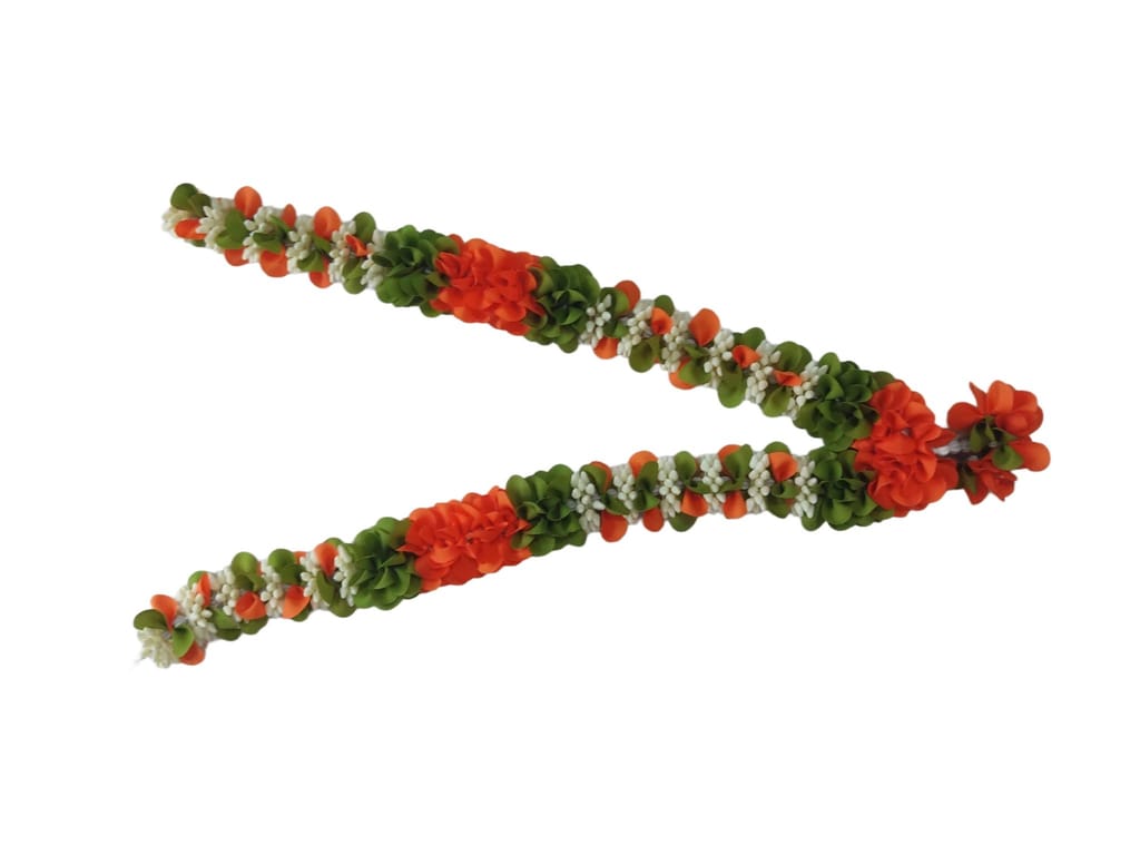 Artificial Marigold and Jasmine Flower Garland for Decoration view 2