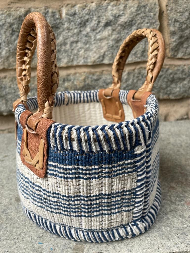 Basket jute cotton - Nature Alley - Jute Cotton - Blue view 2