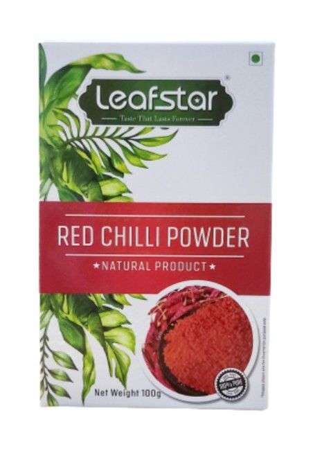 Leafstar Red Chilli Powder / Lal Mirch Powder - 100 gm - One pack view 2