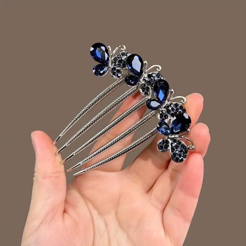 Decorative Metal Hair Comb view 2