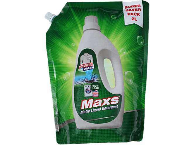 Maxs Matic Liqud Detergent 2 Litre Pouch Front Loading - Pack of 6