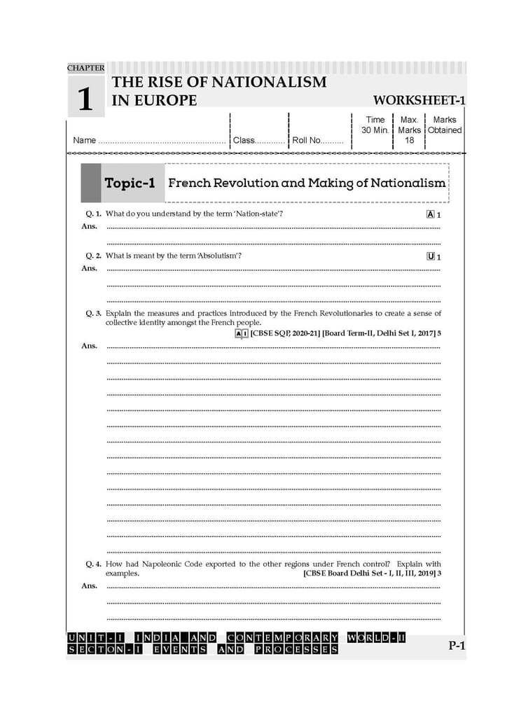 Oswaal CBSE Workbook | Social Science | Class 10 | Updated as per NCF | For better results | For Latest Exam Oswaal Editorial Board view 2