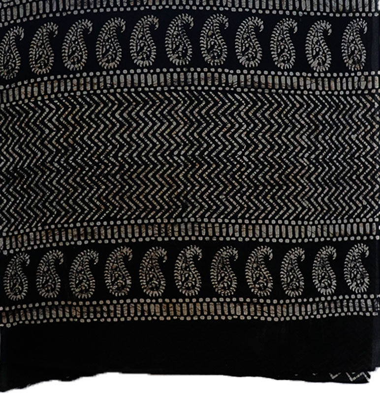 Handcrafted Batik Cotton Handblock Saree view 2